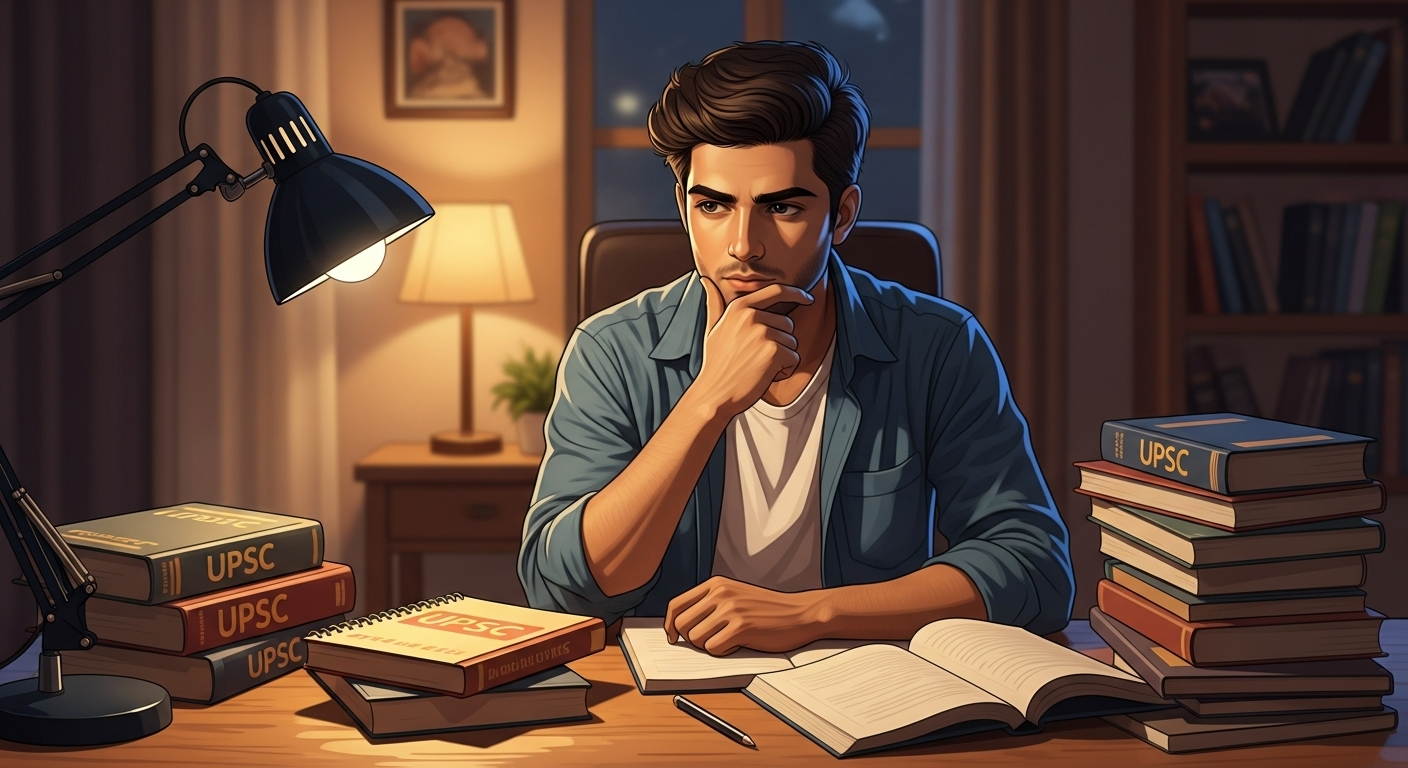 Student contemplating UPSC exam attempts